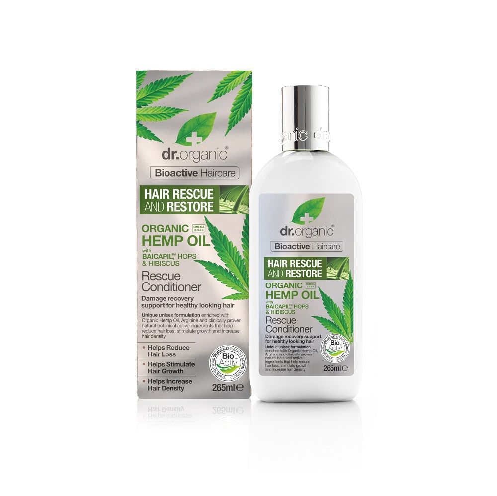 Dr Organic Bioactive Haircare Organic Hemp Oil Rescue Conditioner 265ml