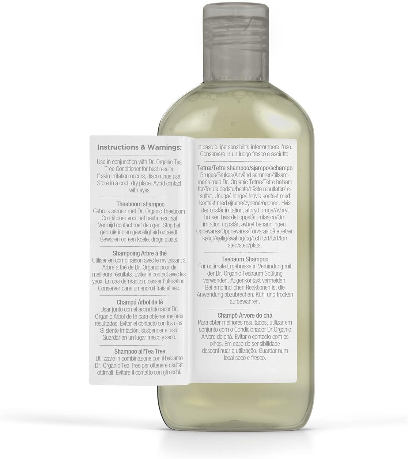 Dr Organic Bioactive Haircare Organic Tea Tree Shampoo 265ml