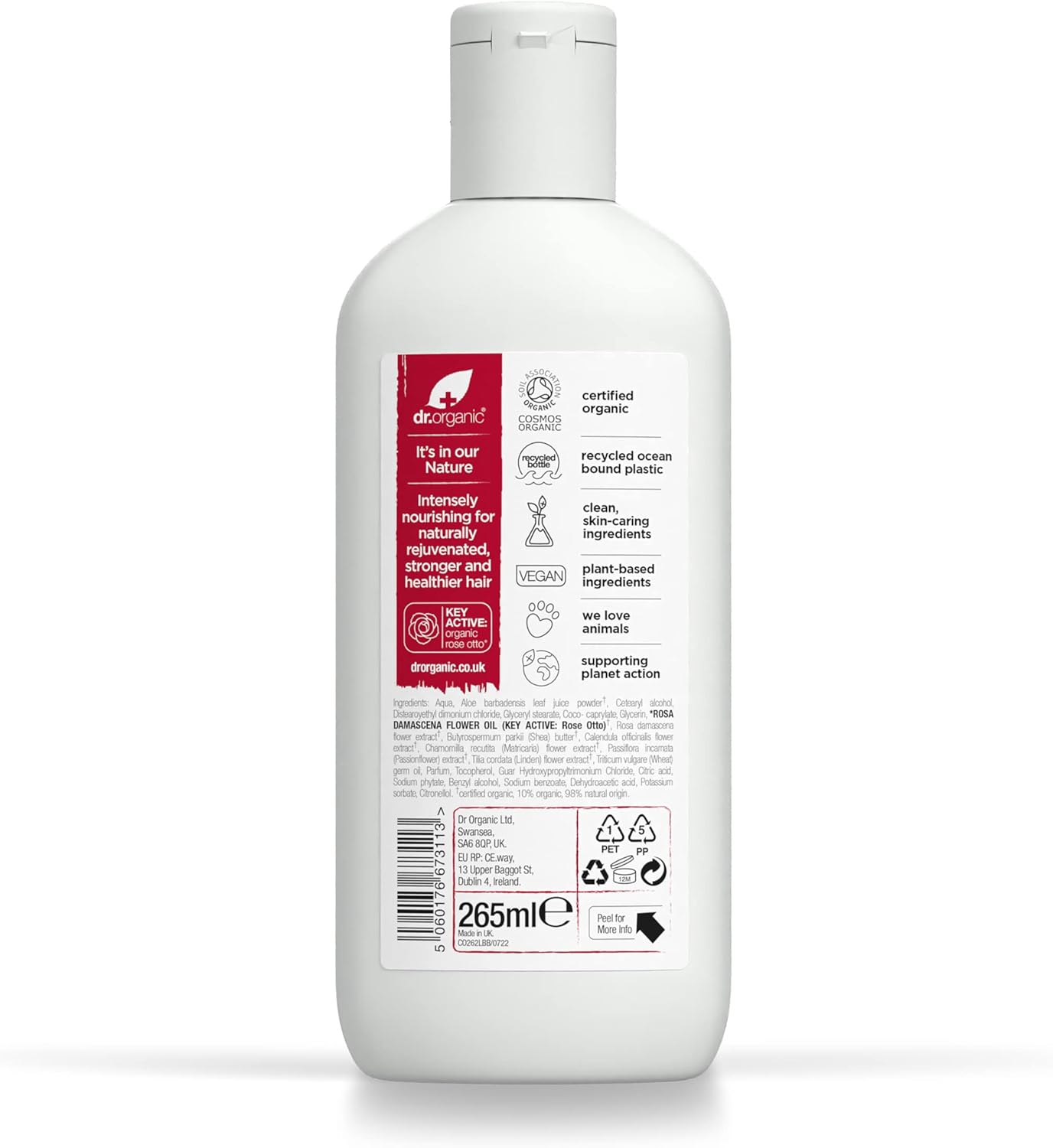 Dr Organic Bioactive Haircare Organic Rose Otto Conditioner 265ml