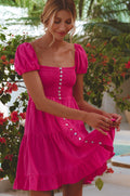 Catalina Smocked Linen Mini Dress (Sale)